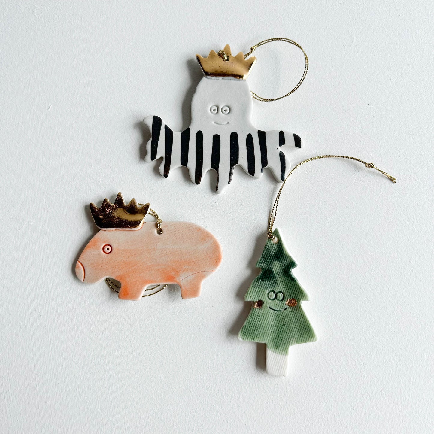 | Porcelain Ornament | set of three