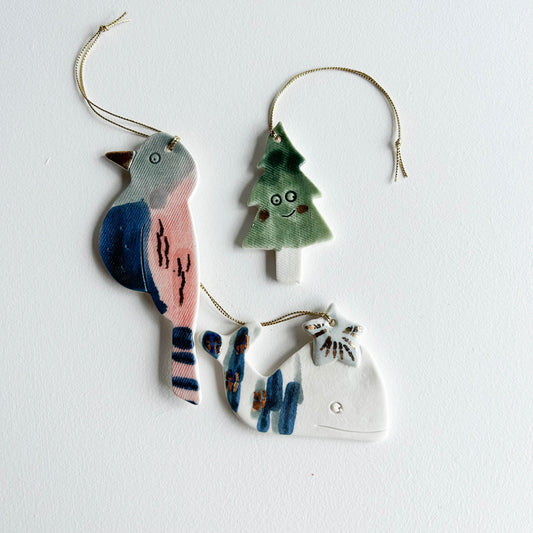 | Porcelain Ornament | set of three