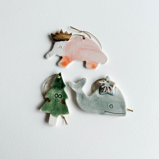 | Porcelain Ornament | set of three