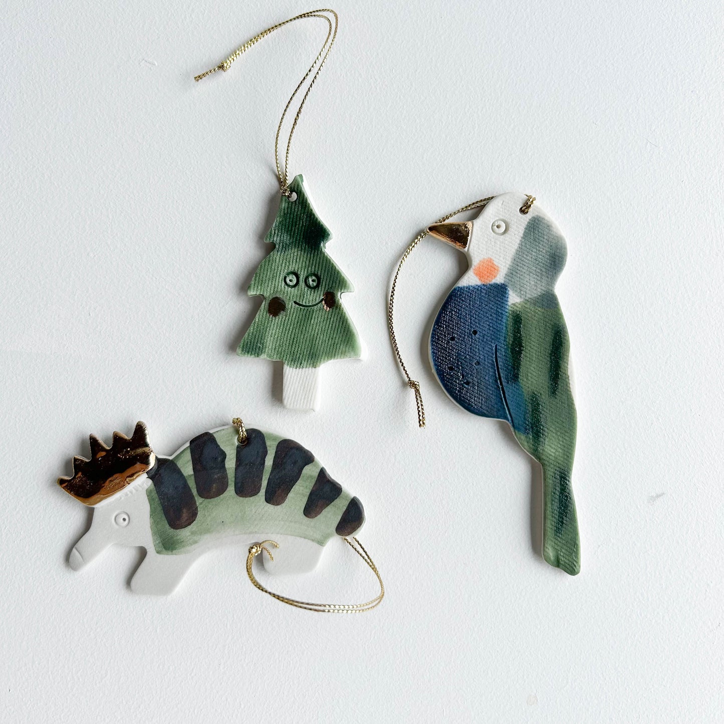 | Porcelain Ornament | set of three