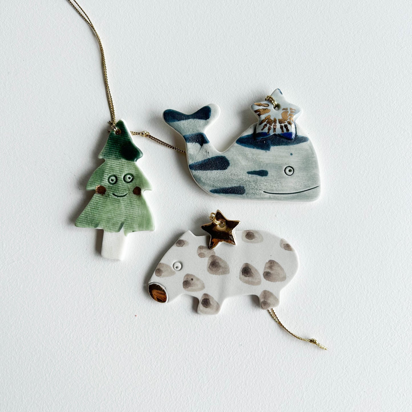 | Porcelain Ornament | set of three