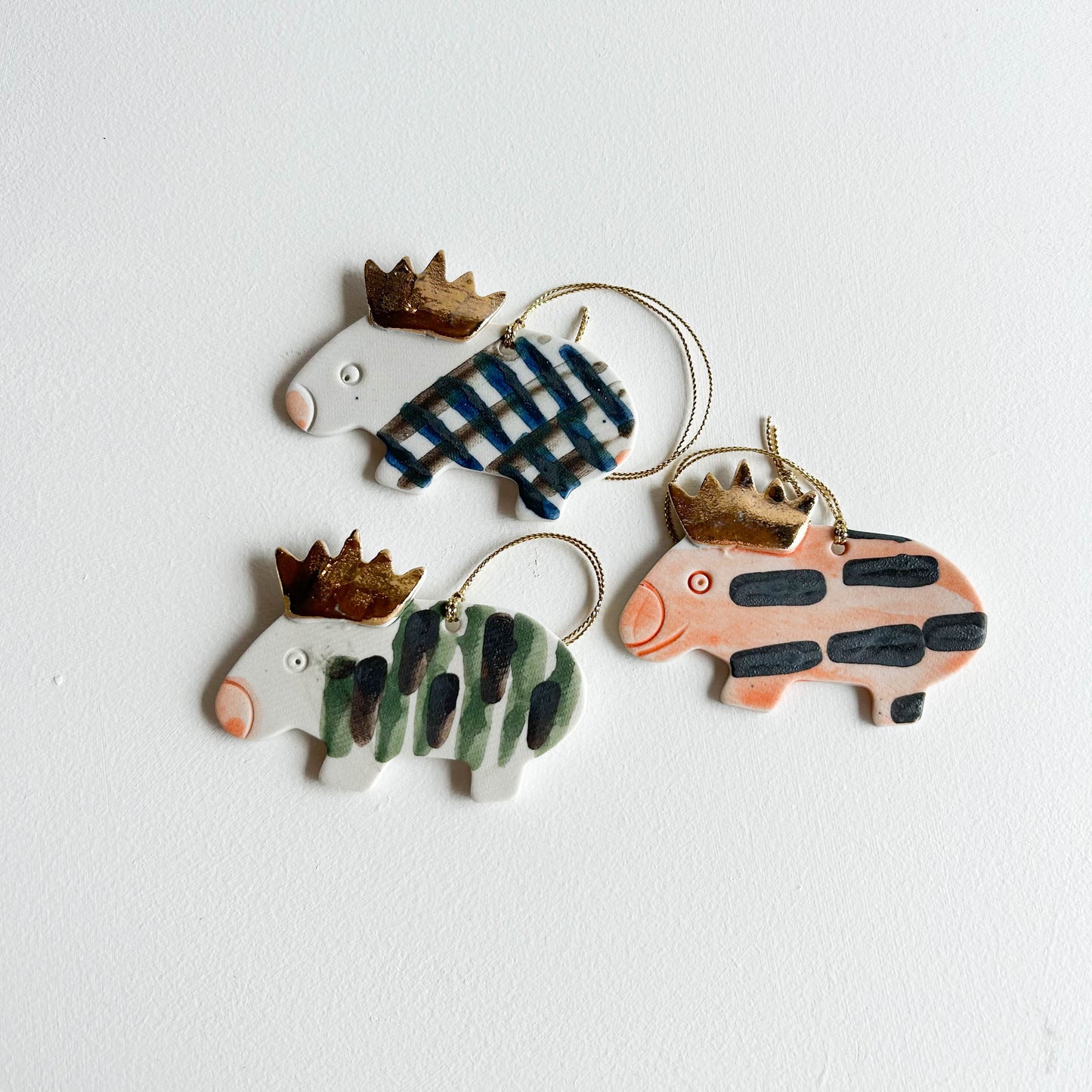 | Porcelain Ornament | set of three