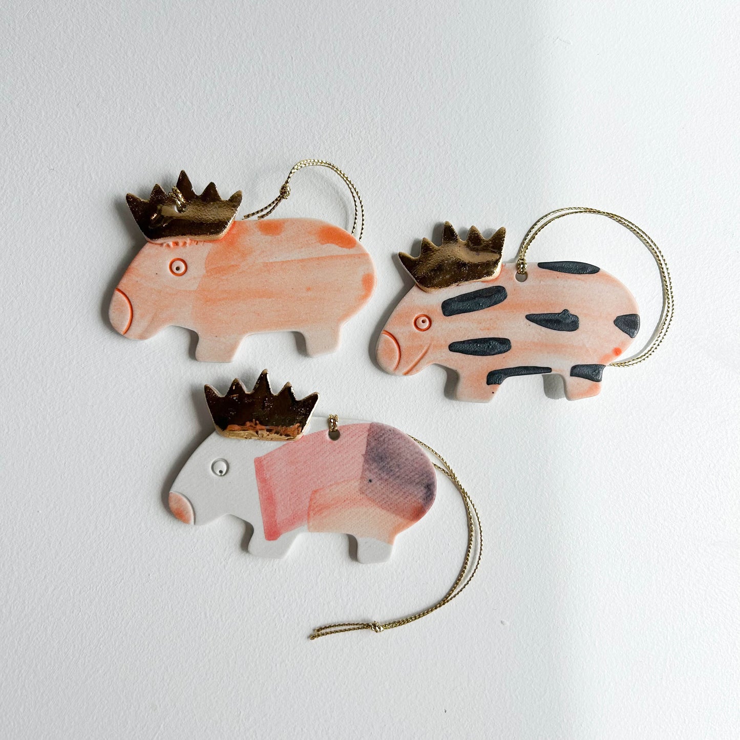 | Porcelain Ornament | set of three