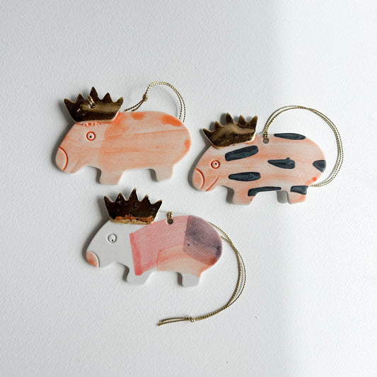 | Porcelain Ornament | set of three