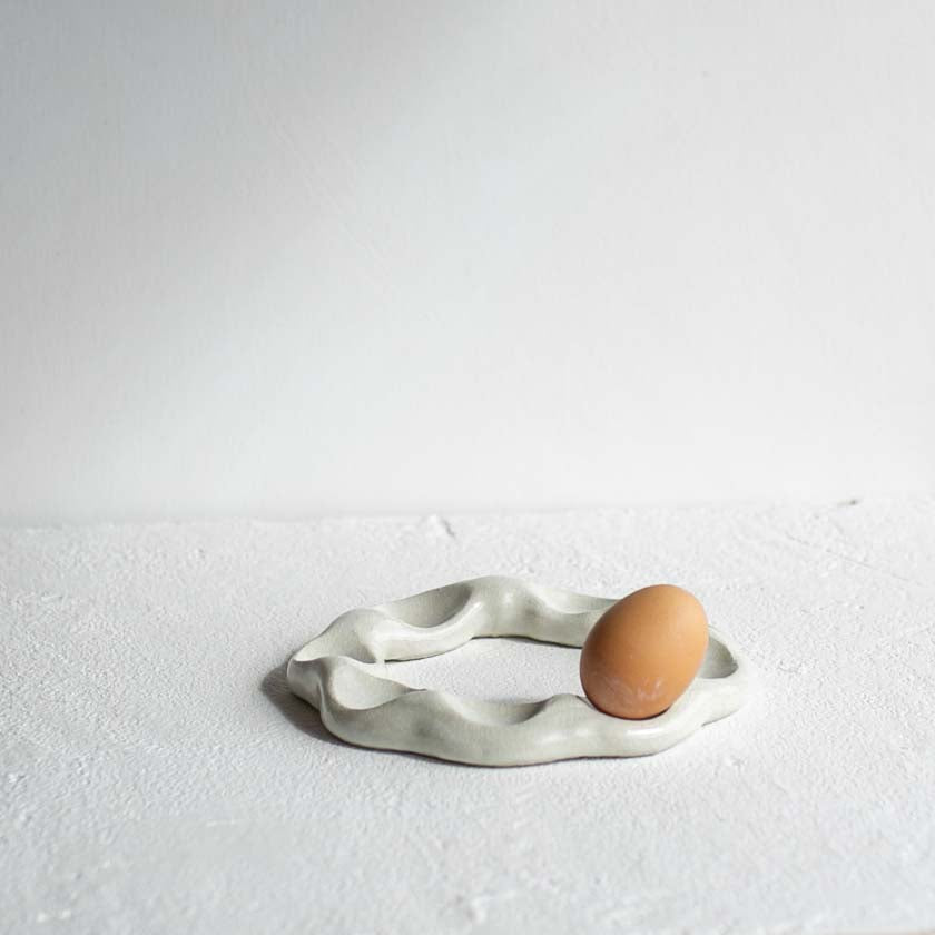 Clear Glazed Holder | Egg Holder