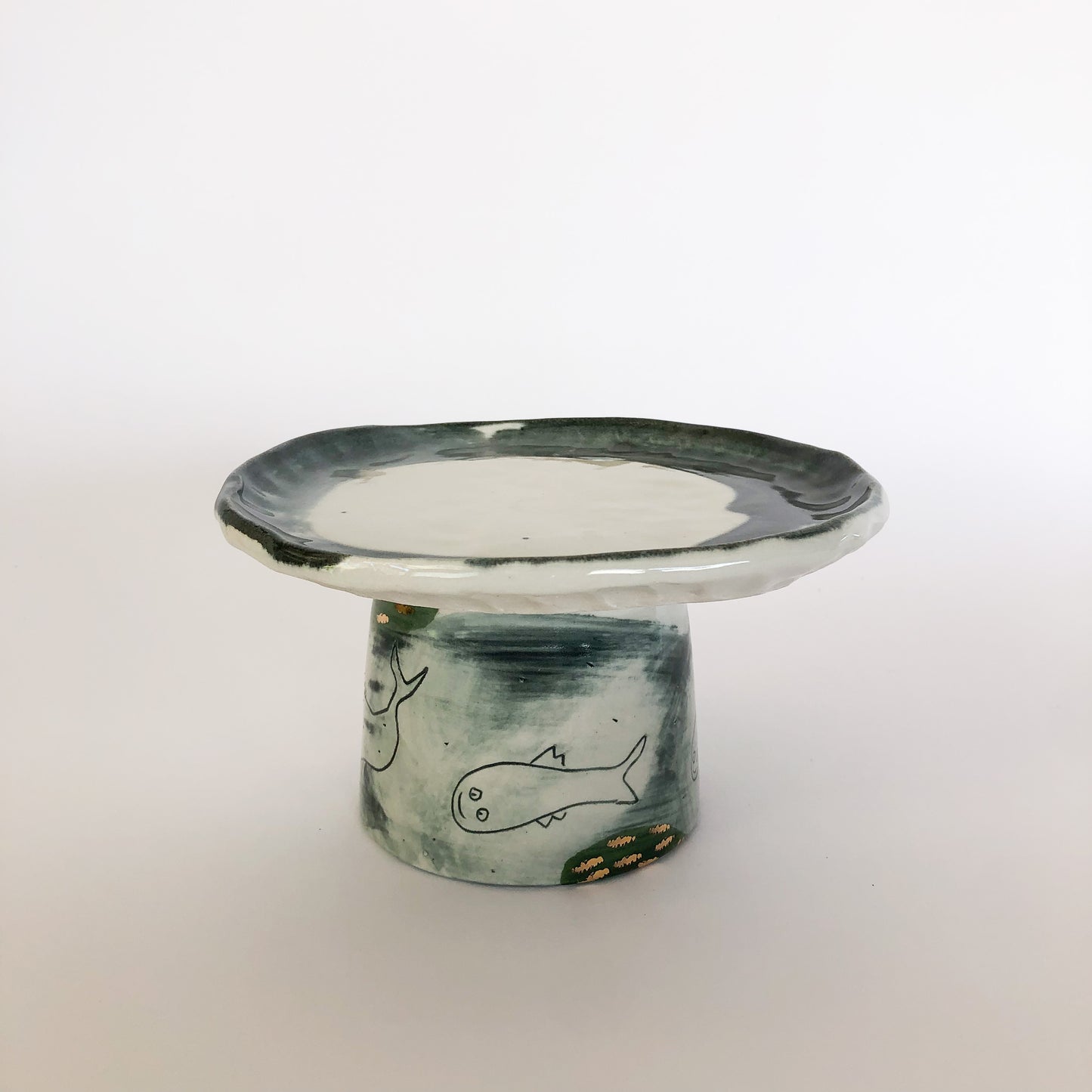Ocean Depths | (small) Cake Stand